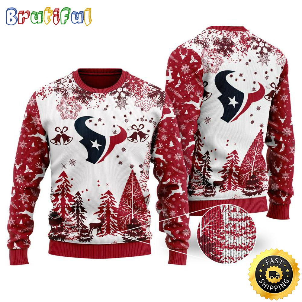 NFL Houston Texans Christmas Ugly Sweater Xmax Tree Chistmas 1 vqkz3m