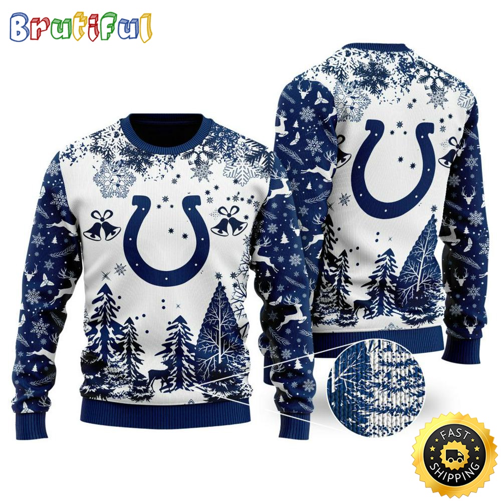 NFL Indianapolis Colts Christmas Ugly Sweater Xmax Tree Chistmas 1 ytdhie