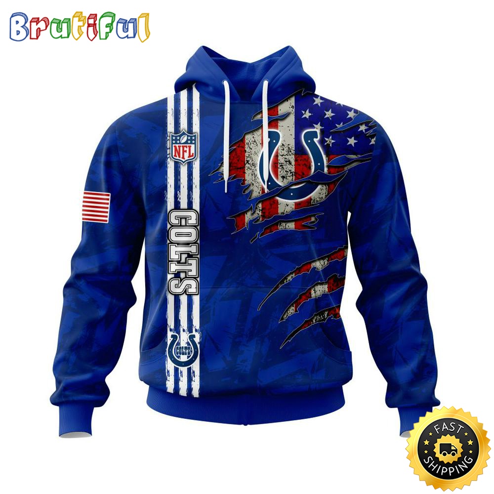 NFL Indianapolis Colts Hoodie Personalized Name And Number 3D Hoodie With United States Flag Unisex Hoodie 1 dhysno