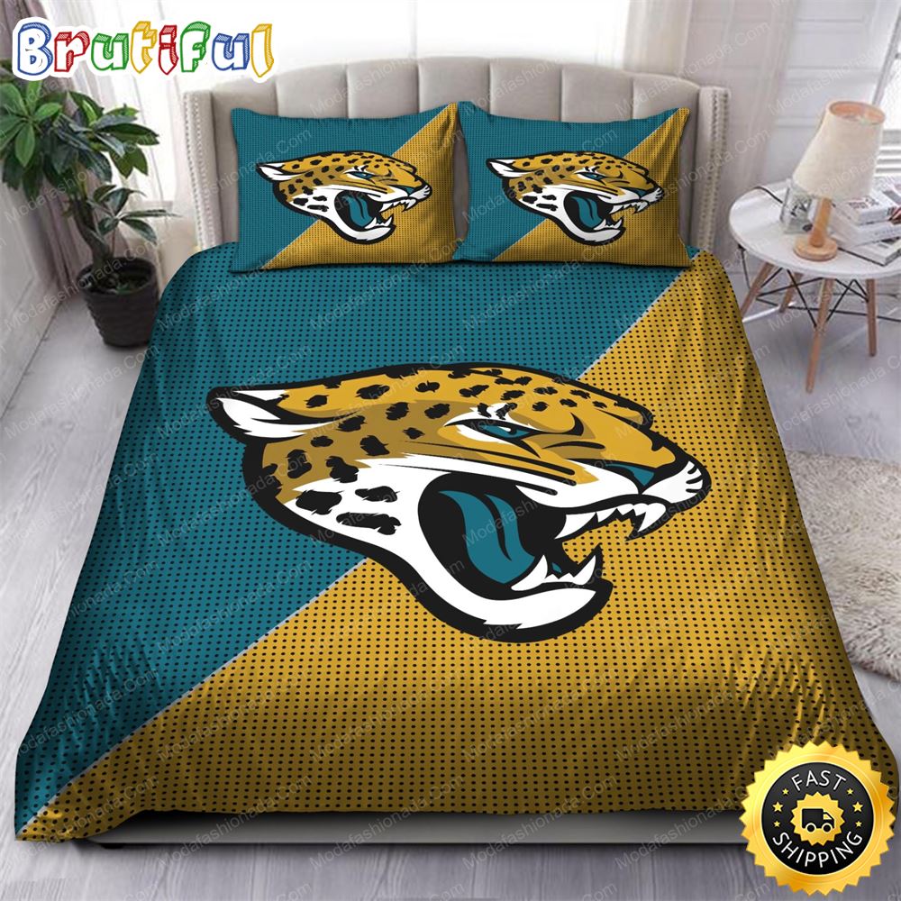NFL Jacksonville Jaguars Teal Gold Bedding Set frbx2i