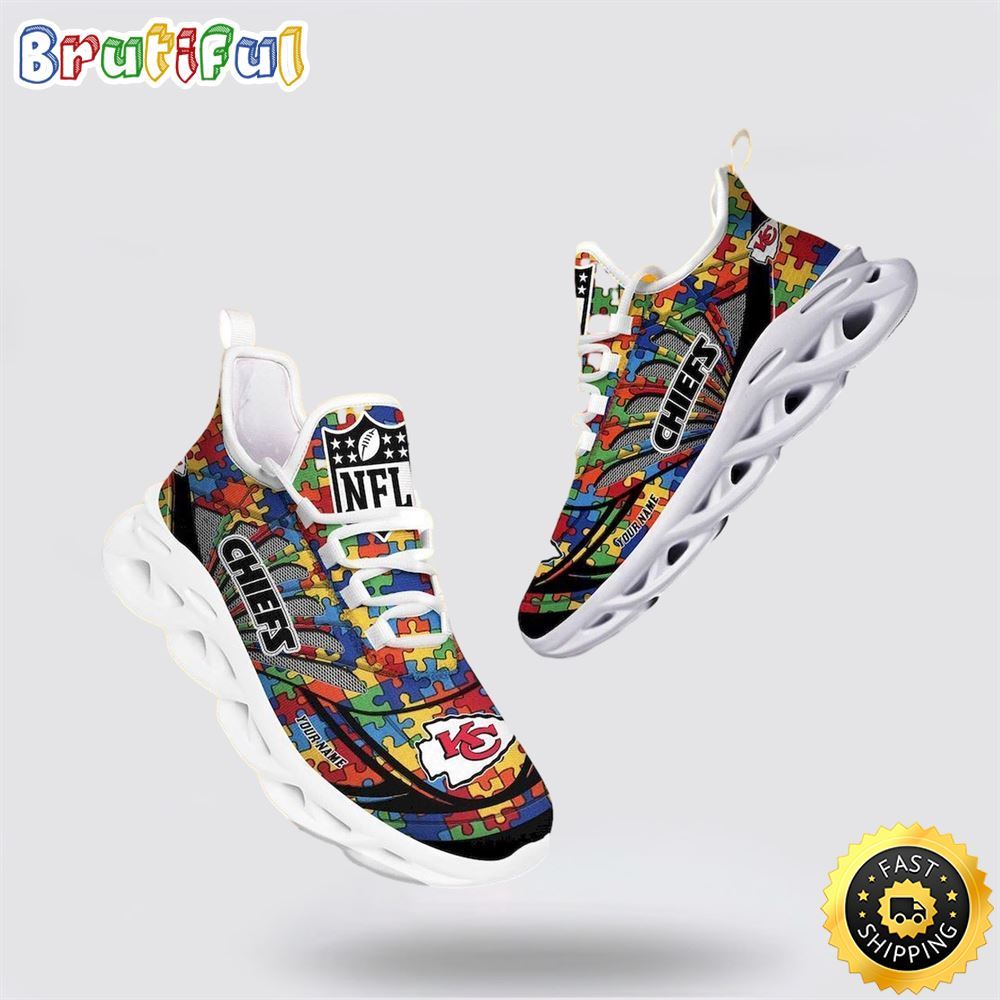 NFL Kansas City Chiefs Autism Awareness Max Soul Shoes Perfect Gift For Football Fans 1 ul2vaf