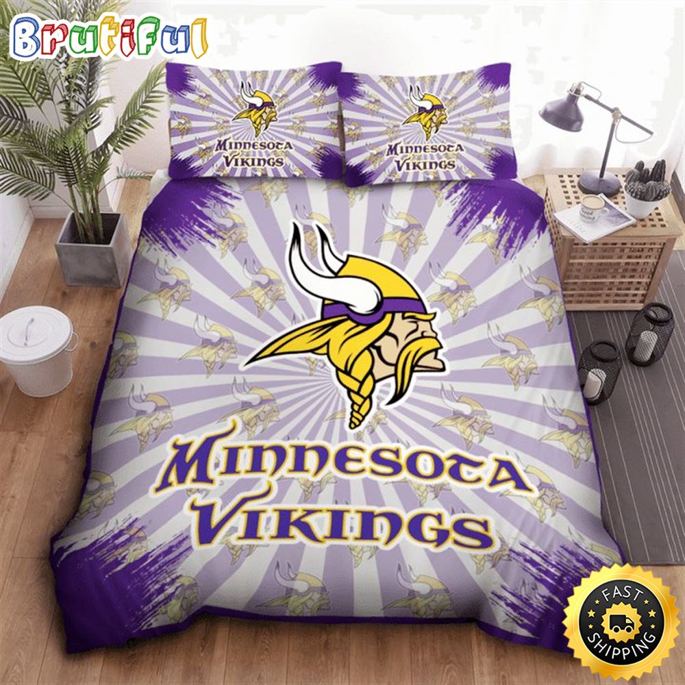 NFL Minnesota Vikings Light Purple Edition Bedding Set zir8ck