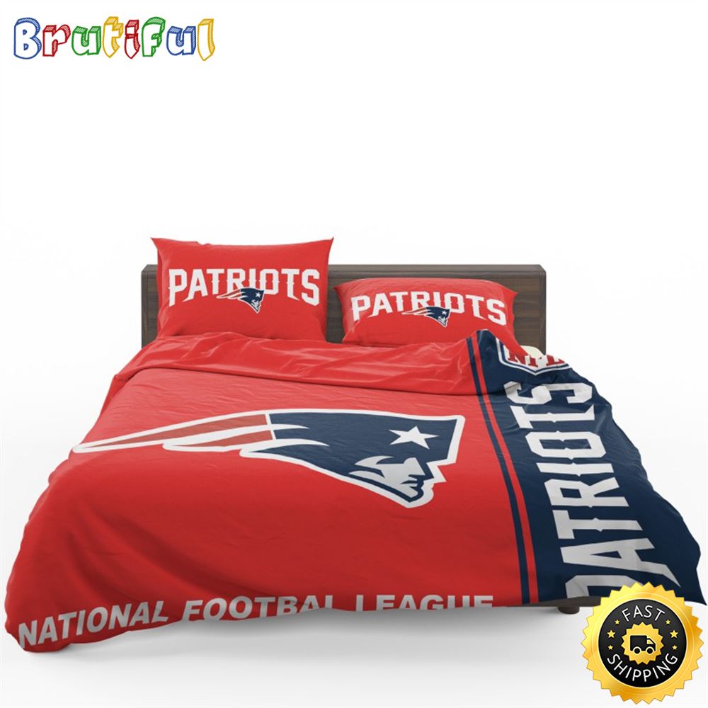 NFL New England Patriots Red Bedding Set eamqia
