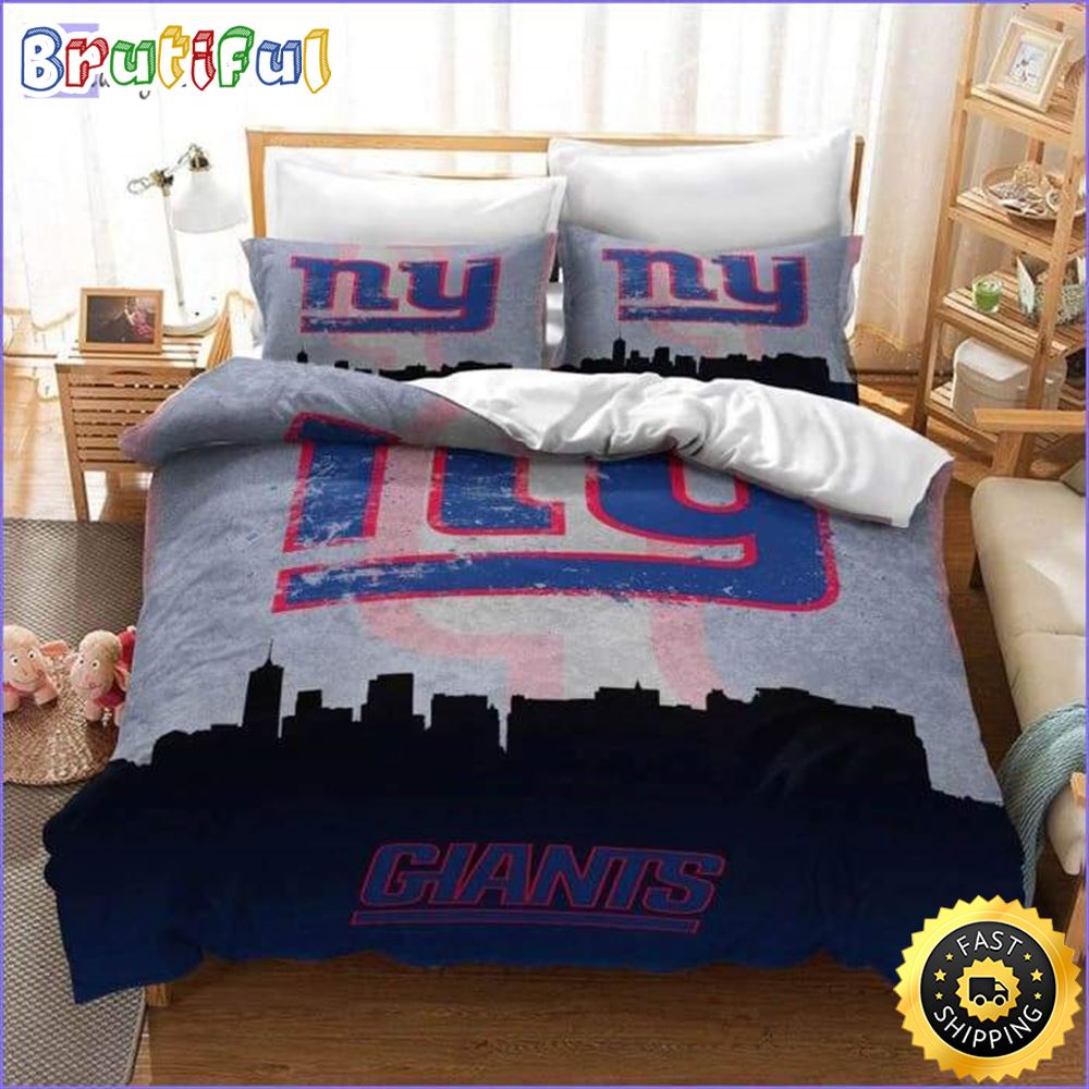 NFL New York Giants Black Grey Bedding Set qqgmyz