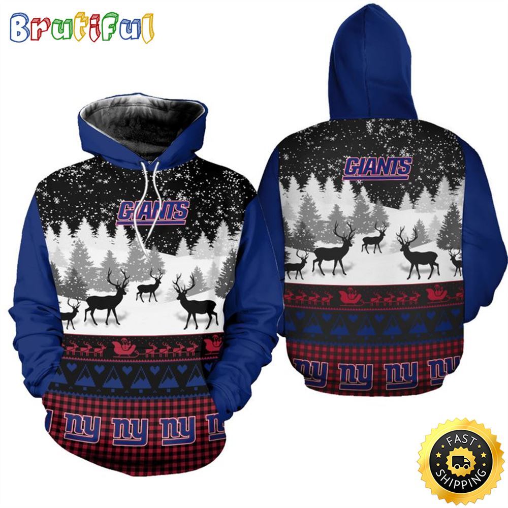 NFL New York Giants Christmas Is Here All Over Print 3D Hoodie Unisex Hoodie 1 ja9ivt