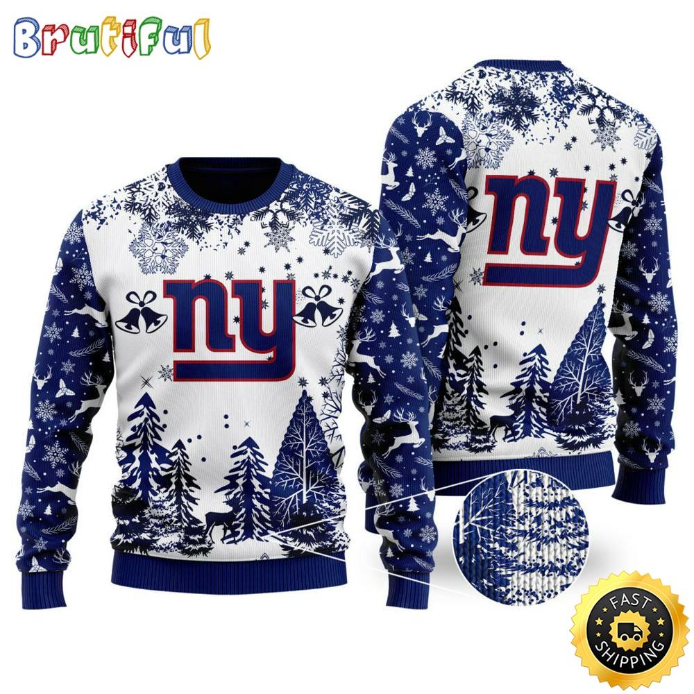 NFL New York Giants Christmas Ugly Sweater Xmax Tree Chistmas 1 hecx0d
