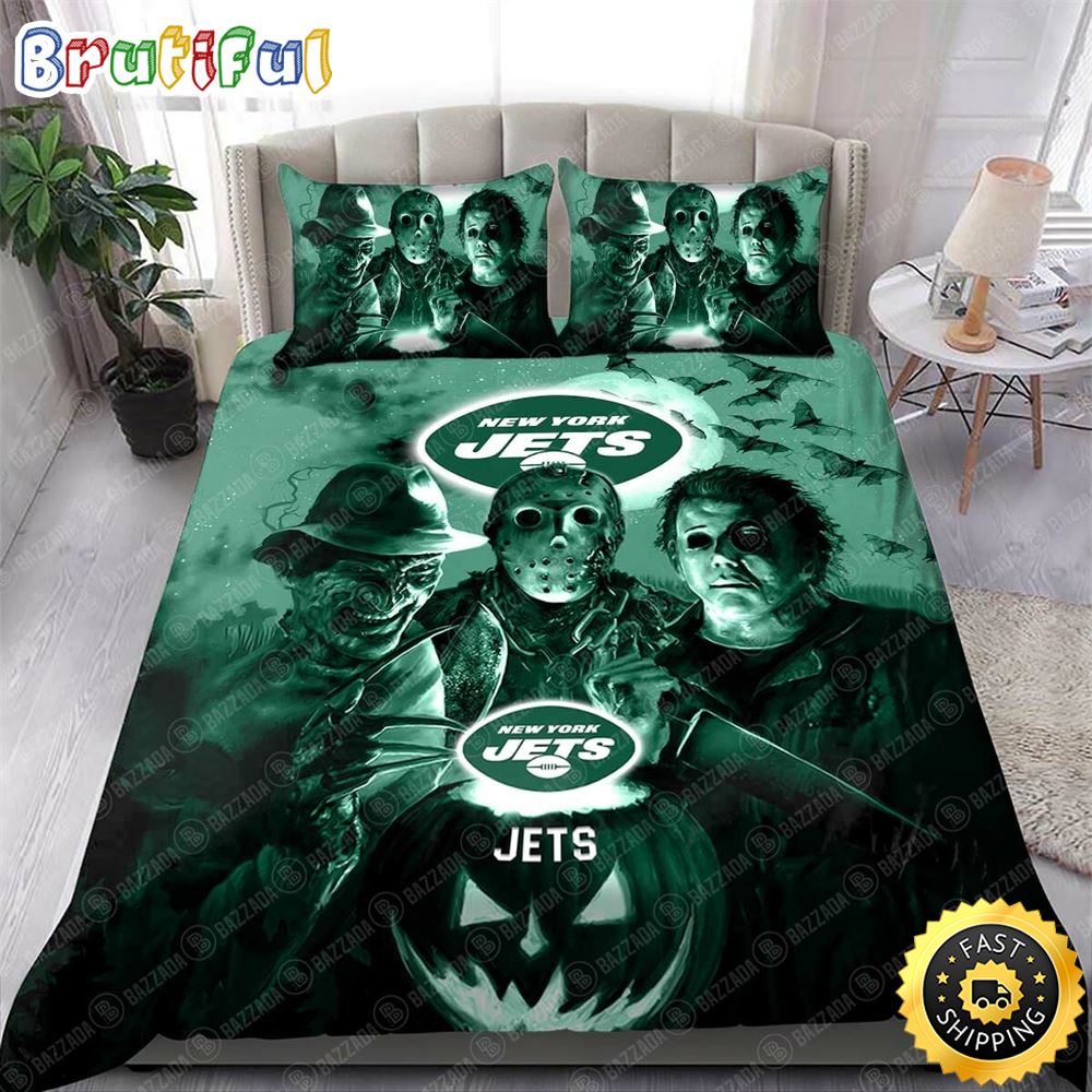 NFL New York Jets Halloween Night Bedding Set jf6rvt