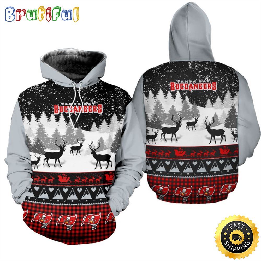 NFL Tampa Bay Buccaneers Christmas Is Here All Over Print 3D Hoodie Unisex Hoodie 1 kgtyso