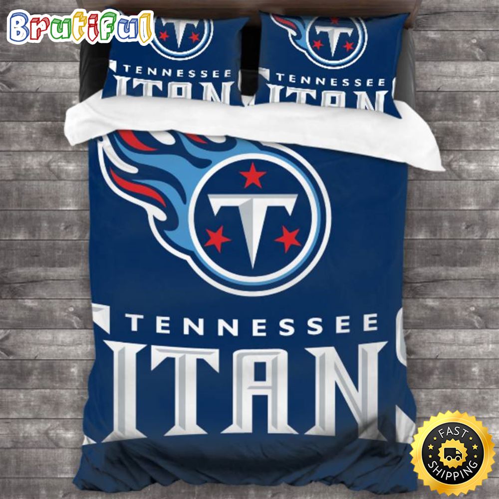NFL Tennessee Titans Navy Blue Bedding Set V2 wvbznd