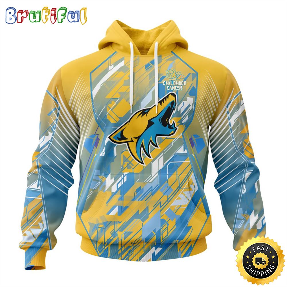 NHL Arizona Coyotes All Over Print 3D Hoodie Fearless Against Childhood Cancers Show Team Spirit 1 aegxv1