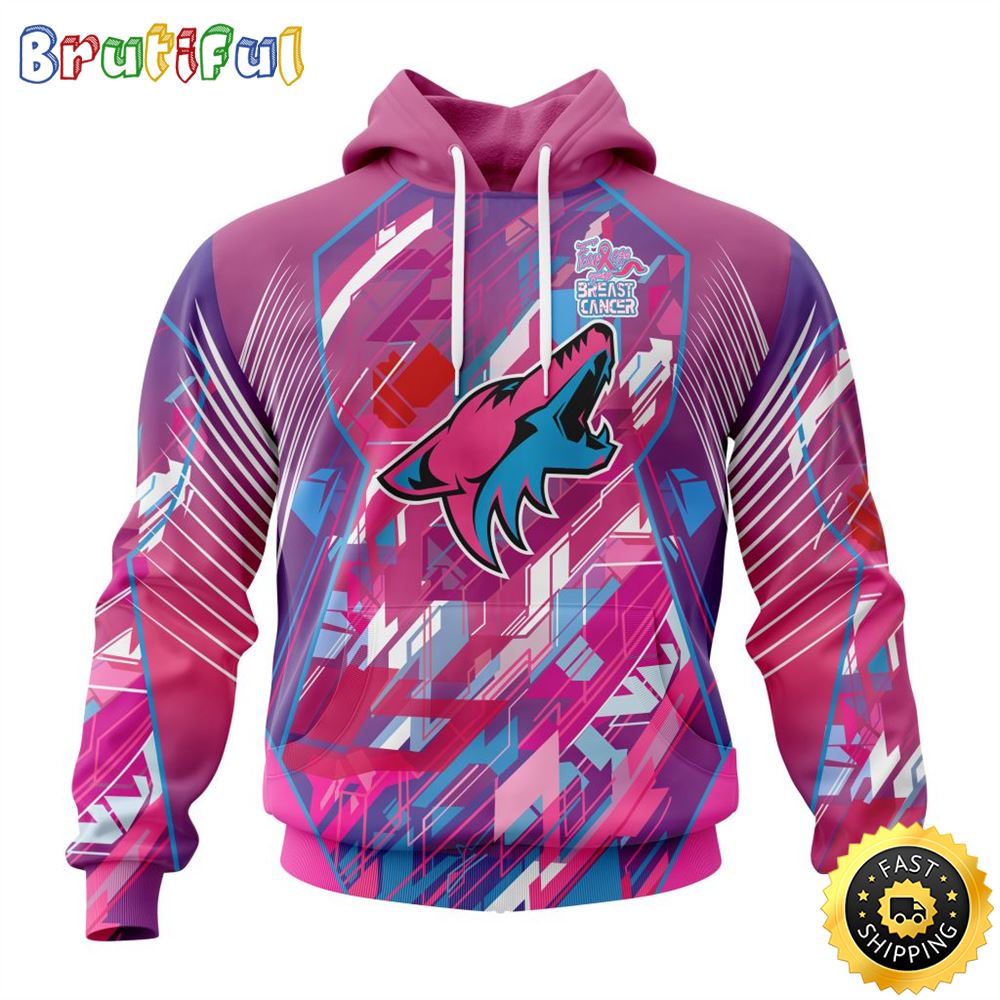 NHL Arizona Coyotes I Pink I Can Fearless Again Breast Cancer All Over Print 3D Hoodie Unisex Hoodie Tshirt Sweatshirt 1 uzrzkc