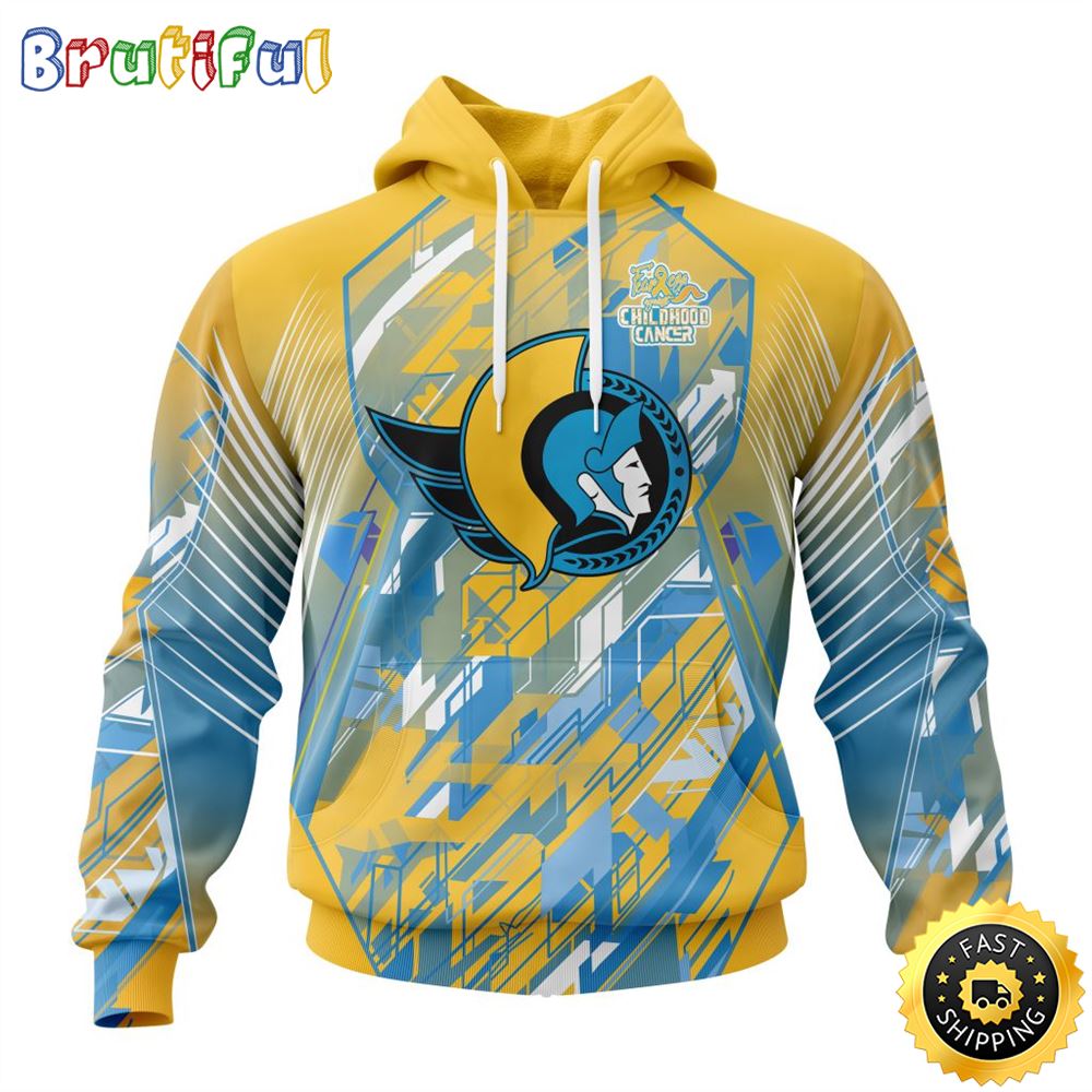 NHL Ottawa Senators All Over Print 3D Hoodie Fearless Against Childhood Cancers Show Team Spirit 1 hdzwt0