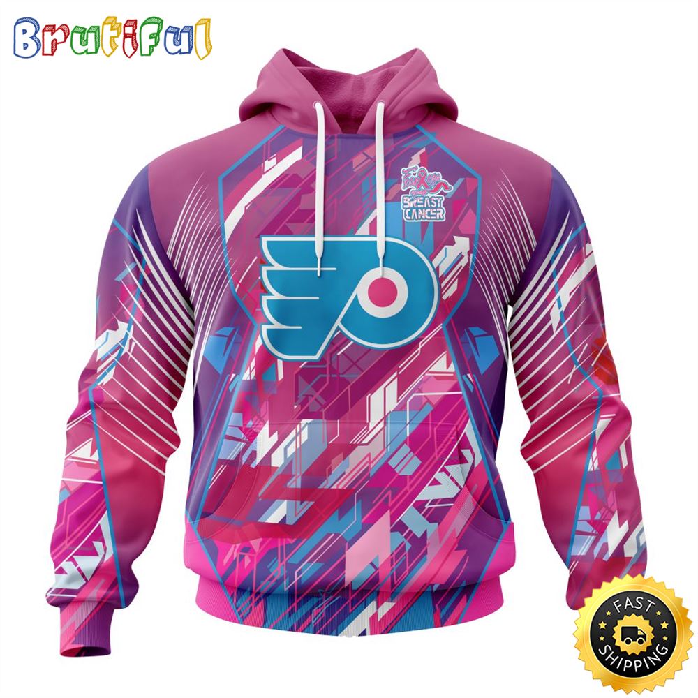 NHL Philadelphia Flyers I Pink I Can Fearless Again Breast Cancer All Over Print 3D Hoodie Unisex Hoodie Tshirt Sweatshirt 1 hp4an1