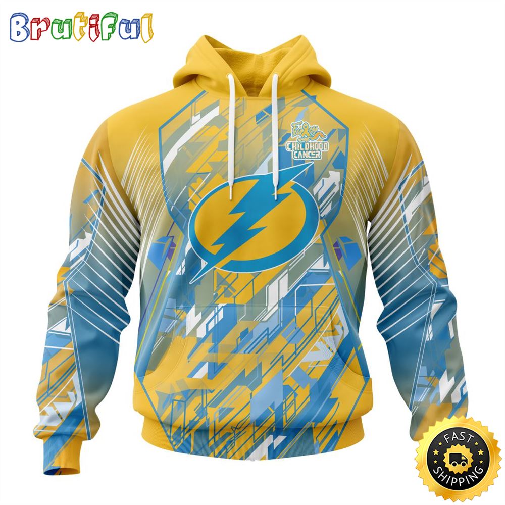 NHL Tampa Bay Lightning All Over Print 3D Hoodie Fearless Against Childhood Cancers Show Team Spirit 1 uievlq