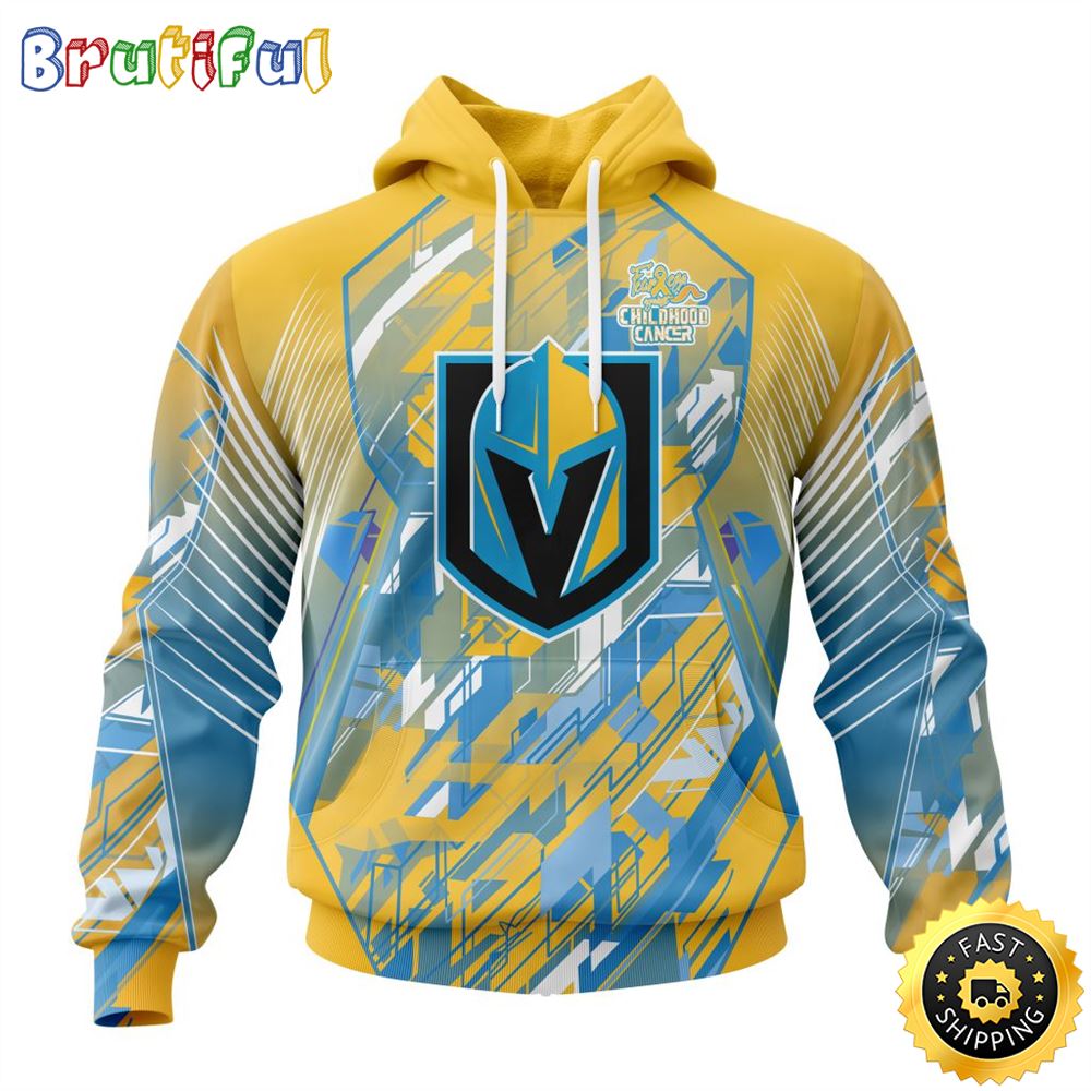 NHL Vegas Golden Knights All Over Print 3D Hoodie Fearless Against Childhood Cancers Show Team Spirit 1 nyp5z3