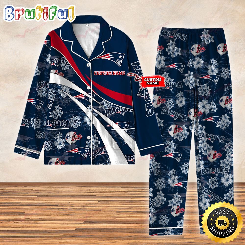 New England Patriots NFL 3D Personalized Pajamas Set For Kids Adult apyekt