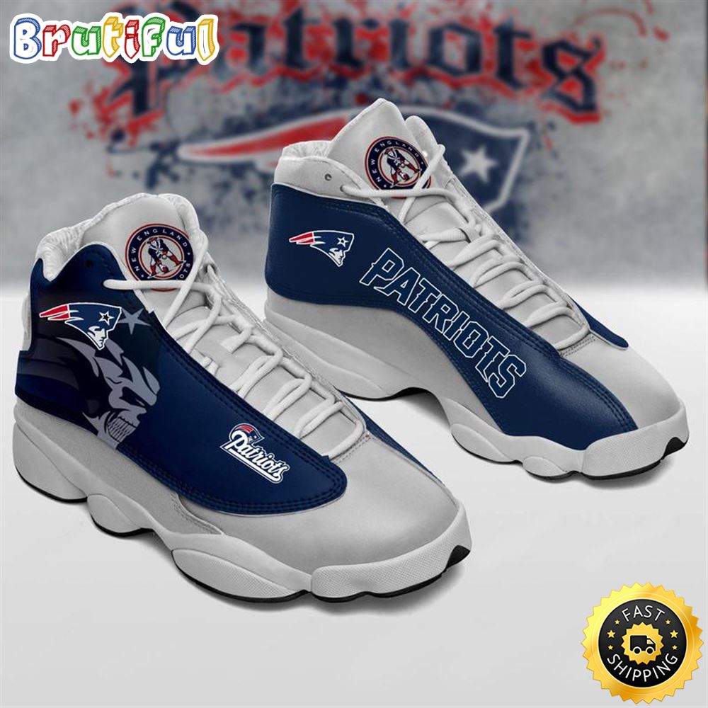 New England Patriots Nfl Ver 3 Air Jordan 13 Sneaker vnia4j