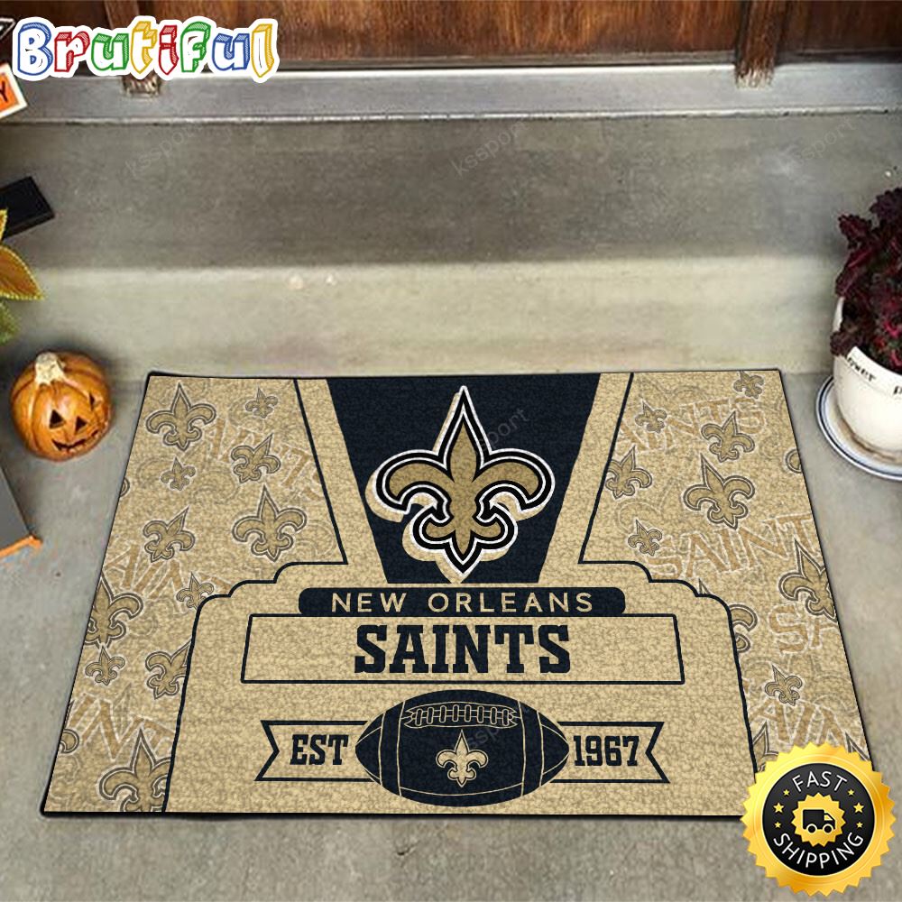 New Orleans Saints NFL Doormat For This Season aifgvc