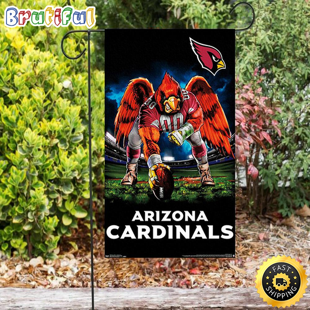 Nfl Garden Flags Arizona Cardinals Mascot Double Sided Printing Garden Flag Cardinals Garden Flags 1 cagfl1