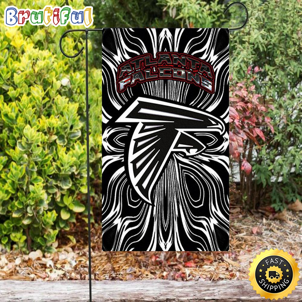Nfl Garden Flags Atlanta Falcons Abstract Black and White Double Sided Printing Garden Flag Falcons Garden Flags