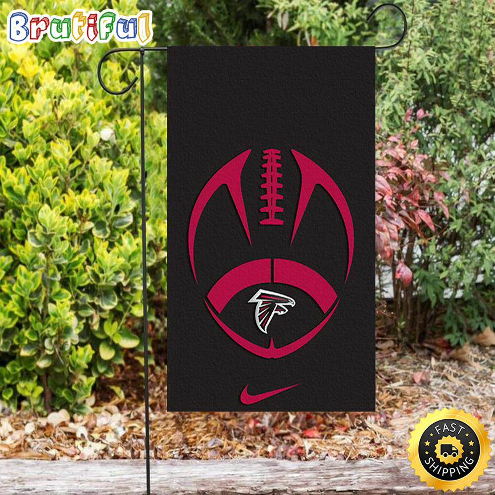 Nfl Garden Flags Atlanta Falcons Ball Double Sided Printing Garden Flag Falcons Garden Flags