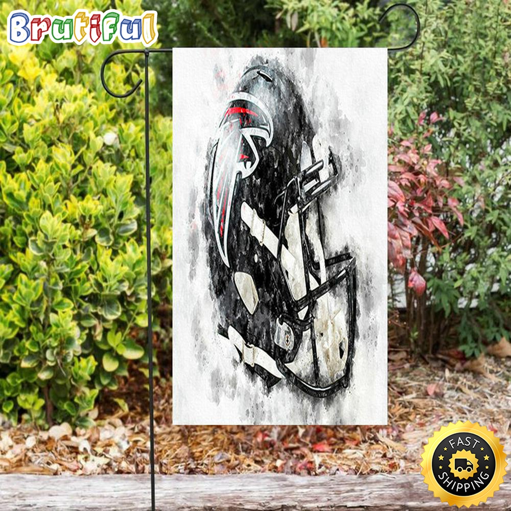 Nfl Garden Flags Atlanta Falcons Helmet Brush Double Sided Printing Garden Flag Falcons Garden Flags 1 tupjgk