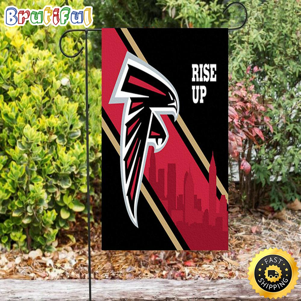 Nfl Garden Flags Atlanta Falcons Rise Up City Double Sided Printing Garden Flag Falcons Garden Flags 1 edmked