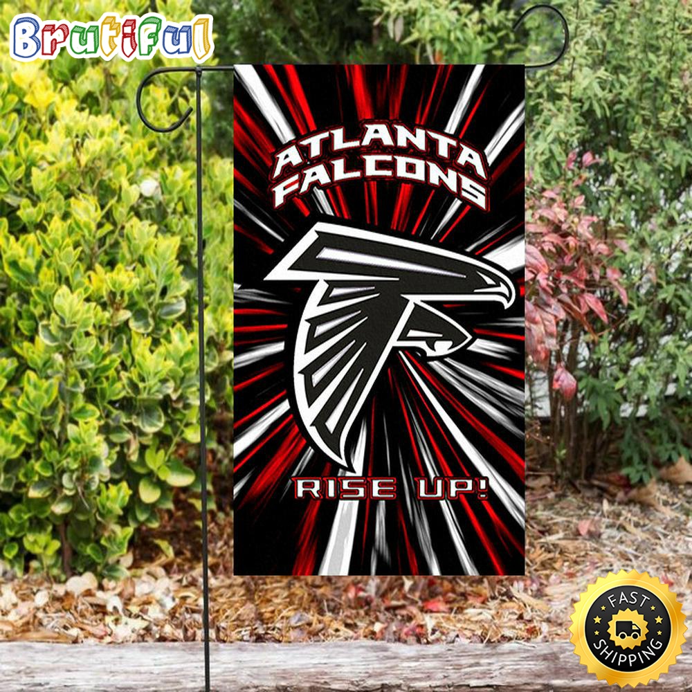 Nfl Garden Flags Atlanta Falcons Rise Up v3 Double Sided Printing Garden Flag Falcons Garden Flags 1 myehfz