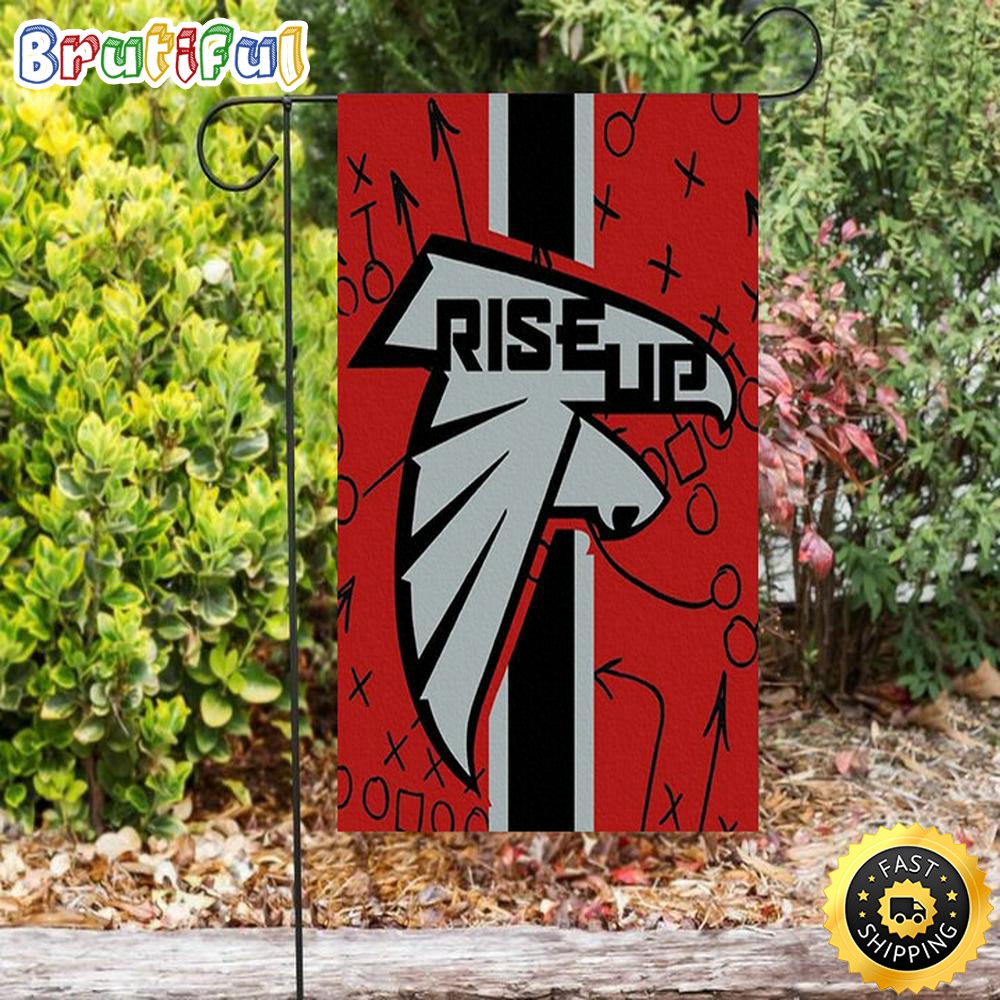 Nfl Garden Flags Atlanta Falcons Rise Up v4 Double Sided Printing Garden Flag Falcons Garden Flags 1 uk75nd