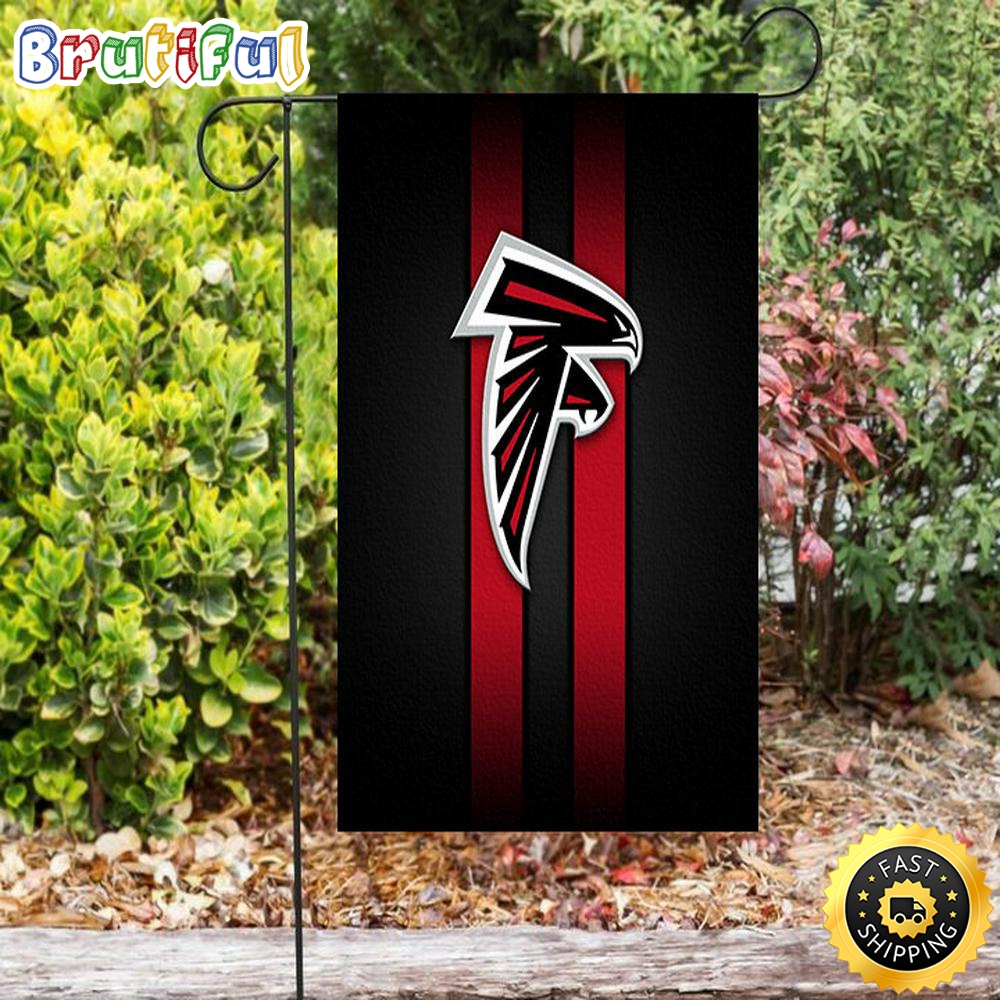 Nfl Garden Flags Atlanta Falcons Stripe Logo Double Sided Printing Garden Flag Falcons Garden Flags 1 l49kol