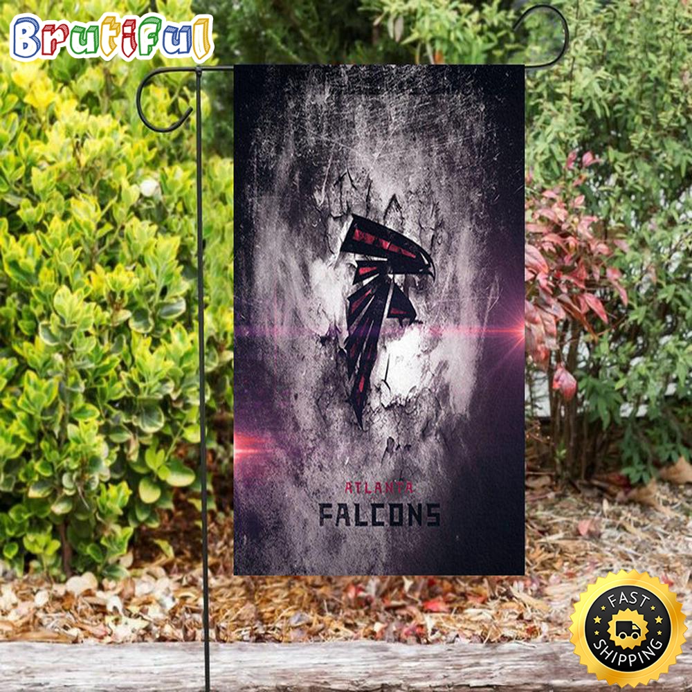 Nfl Garden Flags Atlanta Falcons Texture Wall Double Sided Printing Garden Flag Falcons Garden Flags 1 naworr