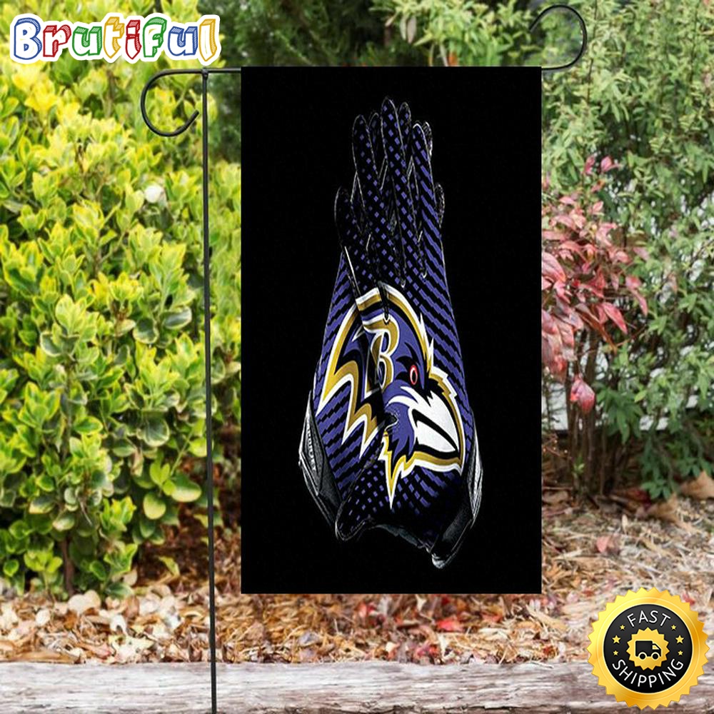 Nfl Garden Flags Baltimore Ravens Hands Double Sided Printing Garden Flag Ravens Garden Flags 1 yo1egr