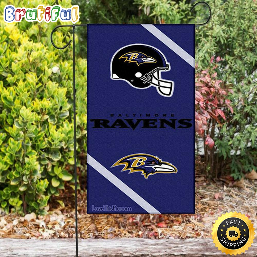 Nfl Garden Flags Baltimore Ravens Helmet3 Double Sided Printing Garden Flag Ravens Garden Flags 1 ac0xhe