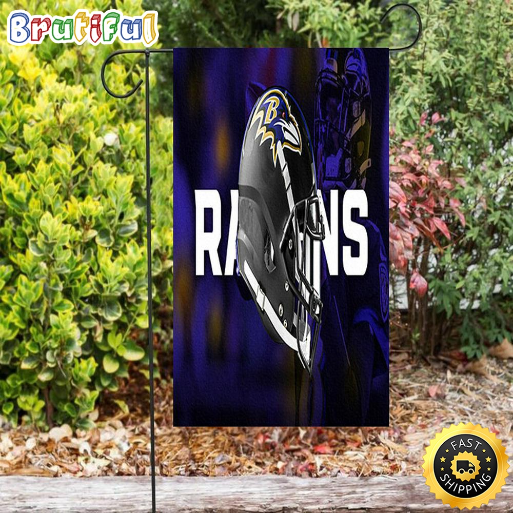 Nfl Garden Flags Baltimore Ravens Helmet Double Sided Printing Garden Flag Ravens Garden Flags 1 u0wlr6
