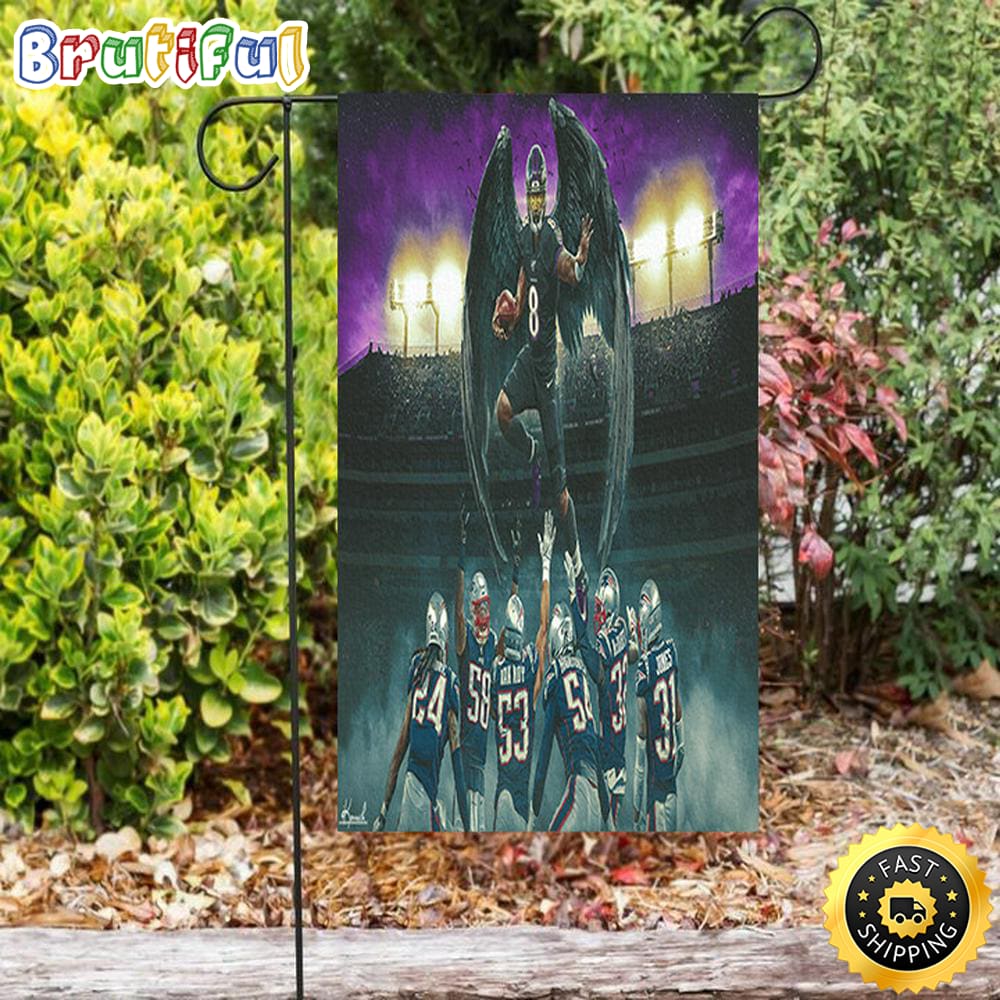 Nfl Garden Flags Baltimore Ravens Lamar Jackson 8 v17 Double Sided Printing Garden Flag Ravens Garden Flags 1 dkfygh