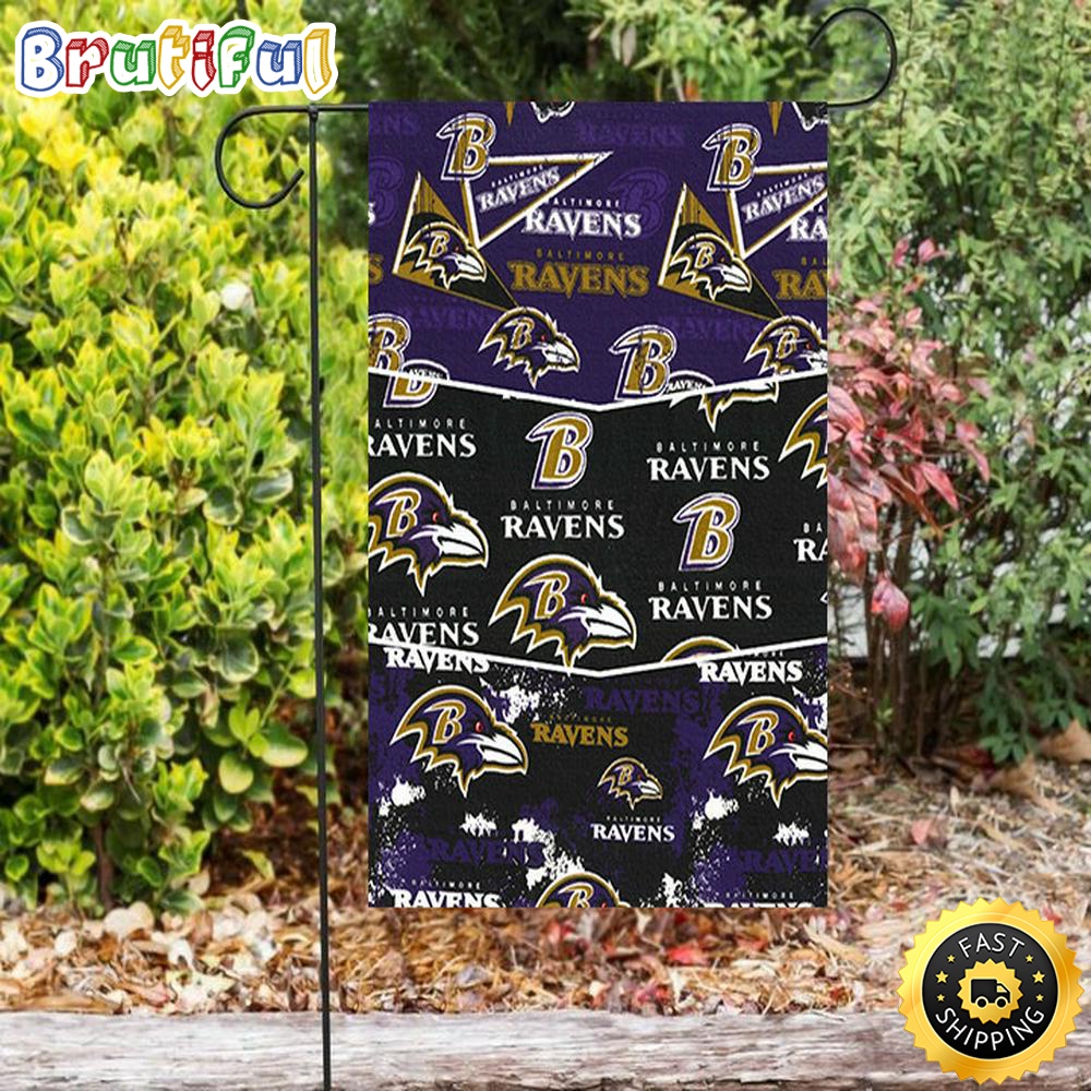 Nfl Garden Flags Baltimore Ravens Logo14 Double Sided Printing Garden Flag Ravens Garden Flags 1 nvroev
