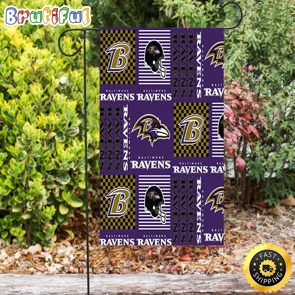 Nfl Garden Flags Baltimore Ravens Logo15 Double Sided Printing Garden Flag Ravens Garden Flags 1 vg4tbv
