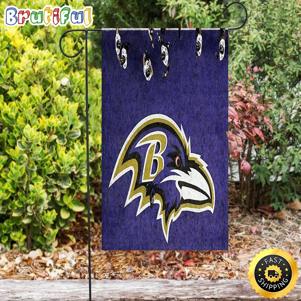 Nfl Garden Flags Baltimore Ravens Logo16 Double Sided Printing Garden Flag Ravens Garden Flags 1 cidpzb
