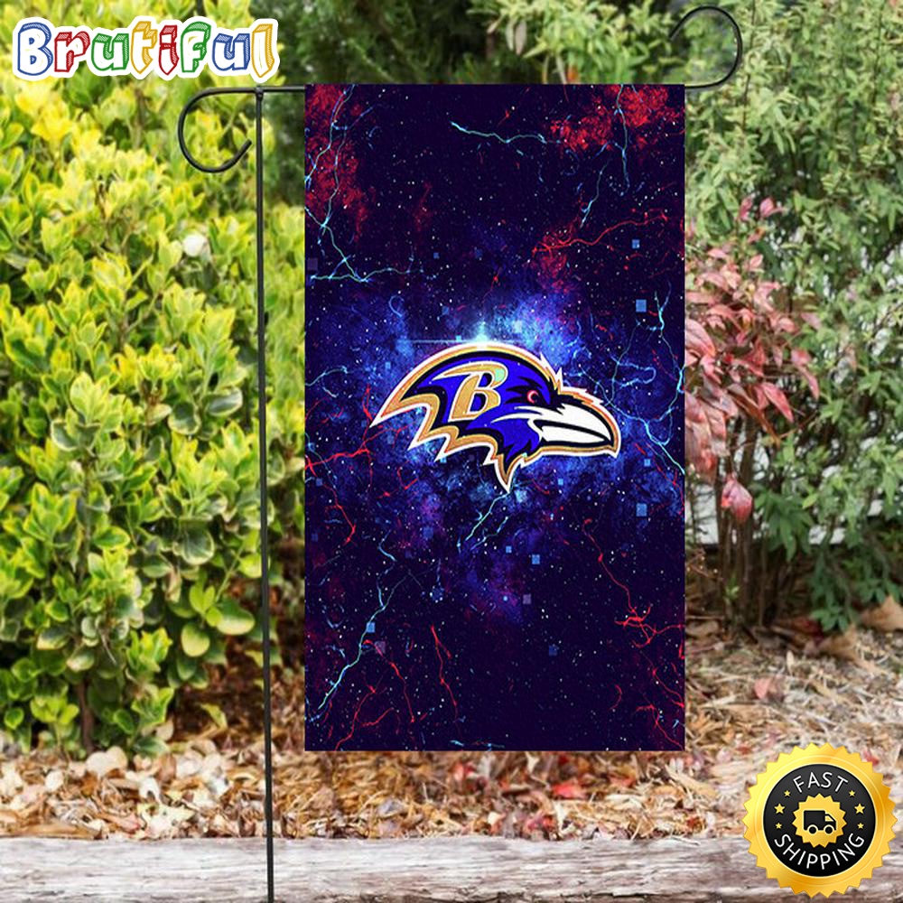 Nfl Garden Flags Baltimore Ravens Logo Splash Double Sided Printing Garden Flag Ravens Garden Flags 1 pf5f75