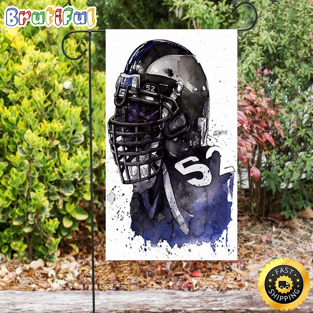 Nfl Garden Flags Baltimore Ravens Ray Lewis 52 v7 Double Sided Printing Garden Flag Ravens Garden Flags 1 wod1zn