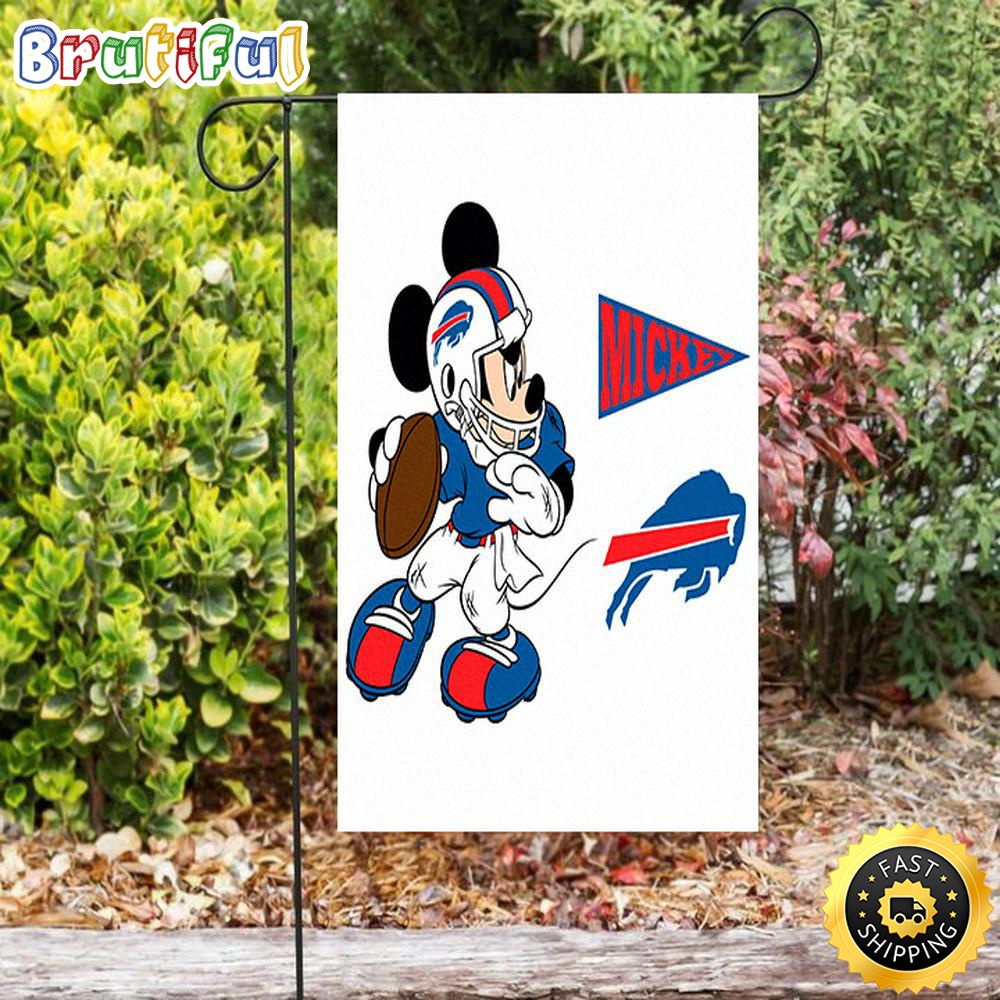 Nfl Garden Flags Buffalo Bills Mickey v1 Double Sided Printing Garden Flag Bills Garden Flags 1 rbsbtf