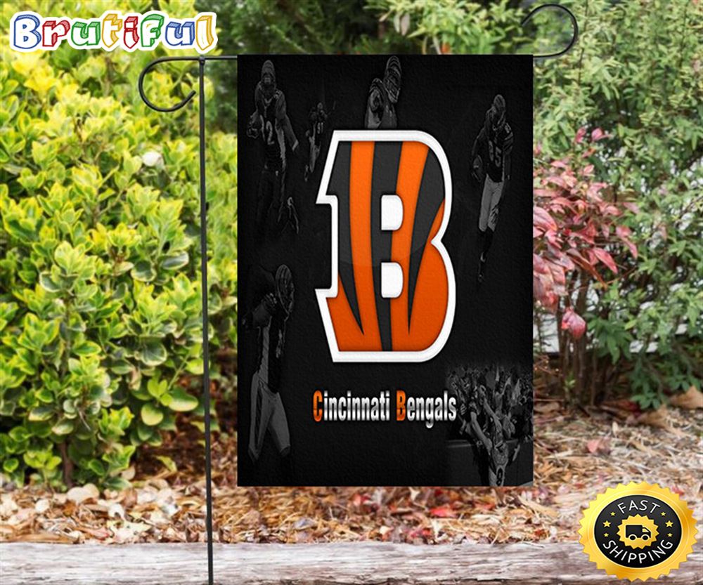 Nfl Garden Flags Cincinnati Bengals Emblem Team Double Sided Printing Garden Flag Bengals Garden Flags 1 ymgogt