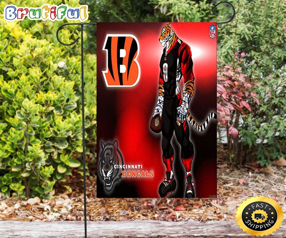 Nfl Garden Flags Cincinnati Bengals Emblem Tiger Double Sided Printing Garden Flag Bengals Garden Flags 1 nuhgaz