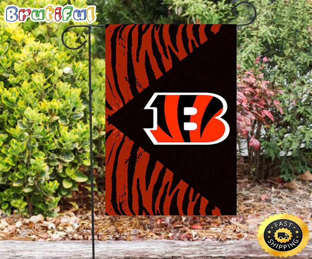 Nfl Garden Flags Cincinnati Bengals Emblem v6 Double Sided Printing Garden Flag Bengals Garden Flags 1 nqa7mt