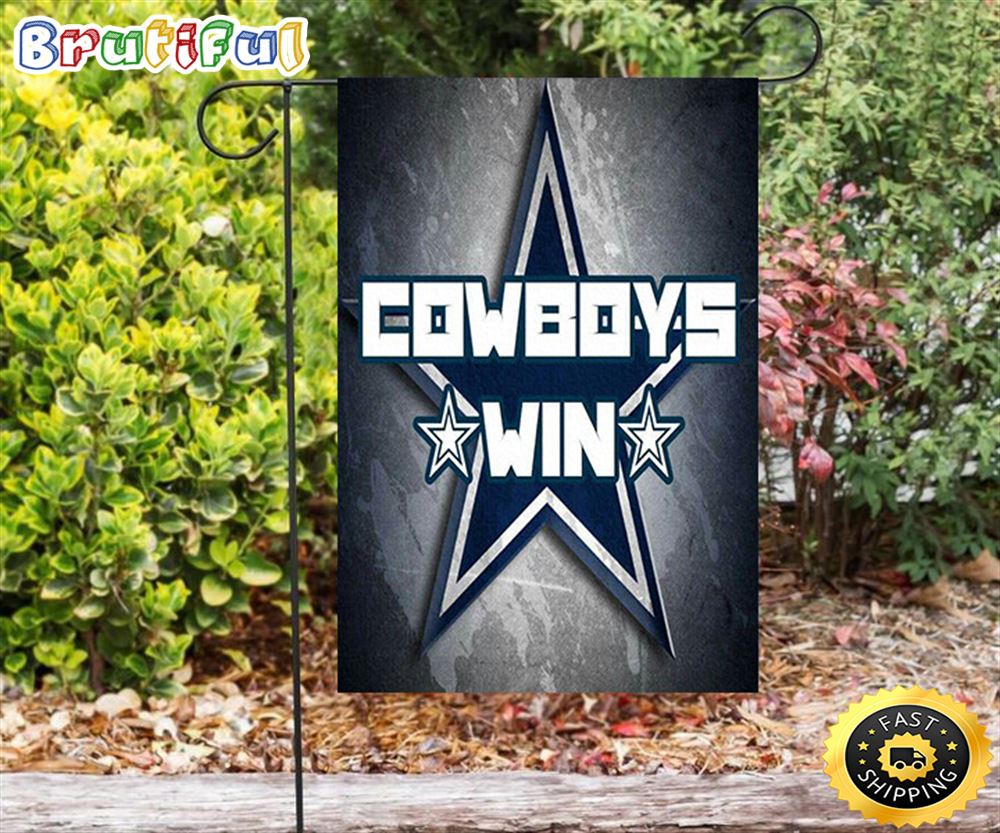Nfl Garden Flags Dallas Cowboys Cowboys Win Stars Double Sided Printing Garden Flag Cowboys Garden Flags 1 xqazon