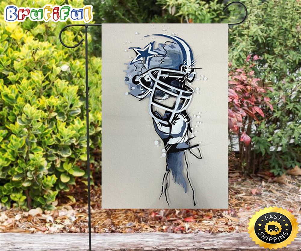 Nfl Garden Flags Dallas Cowboys Hand Holding Helmet Double Sided Printing Garden Flag Cowboys Garden Flags 1 axwznx