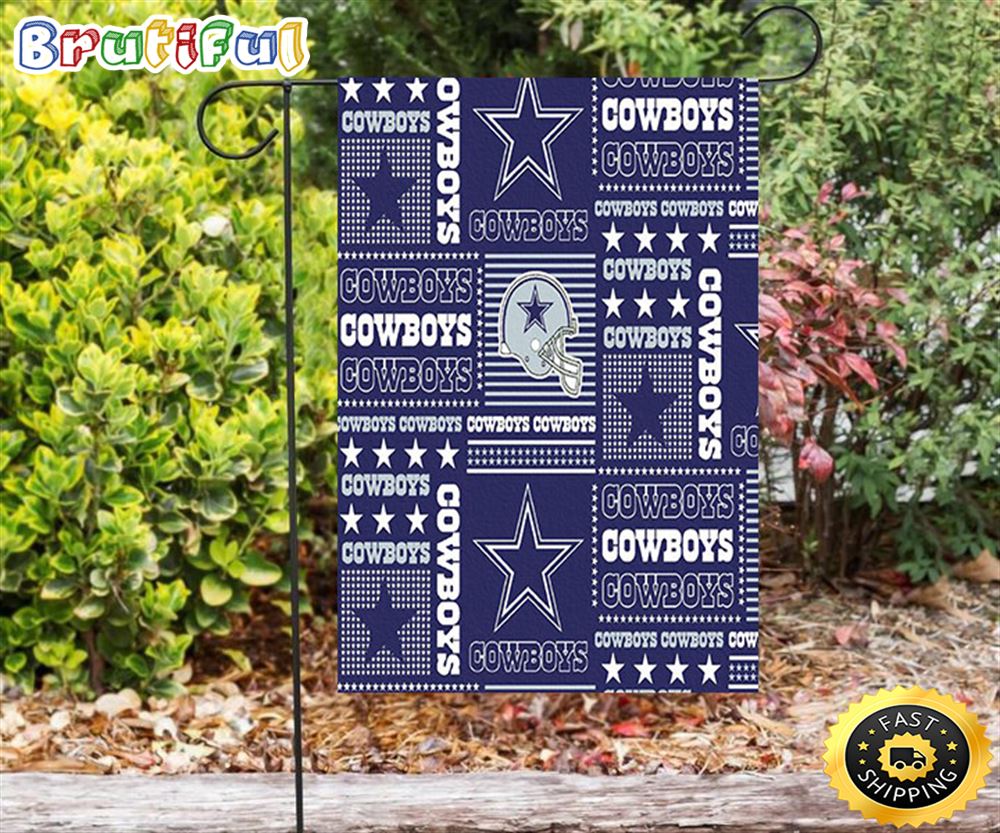 Nfl Garden Flags Dallas Cowboys Helmet Star Text Double Sided Printing Garden Flag Cowboys Garden Flags 1 ddvbke