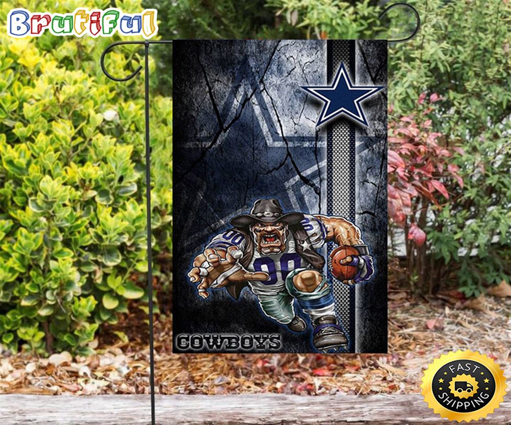 Nfl Garden Flags Dallas Cowboys Mascot Runing Double Sided Printing Garden Flag Cowboys Garden Flags 1 n2cuxm