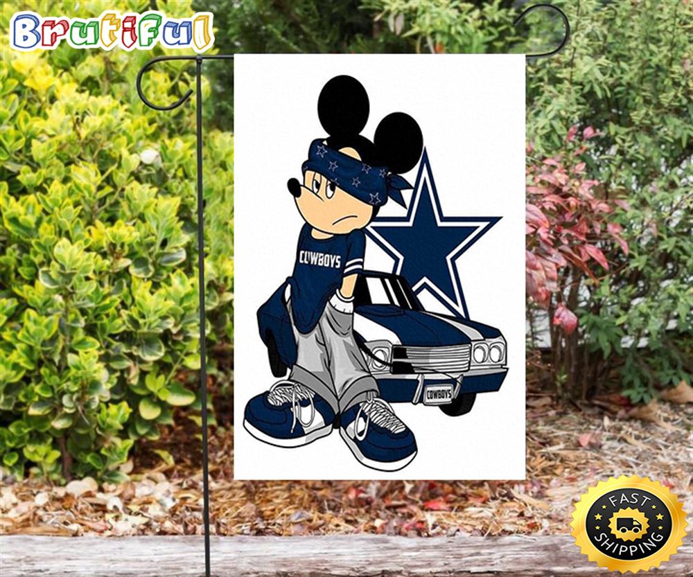 Nfl Garden Flags Dallas Cowboys Mickey Car Star Double Sided Printing Garden Flag Cowboys Garden Flags 1 ziqgts