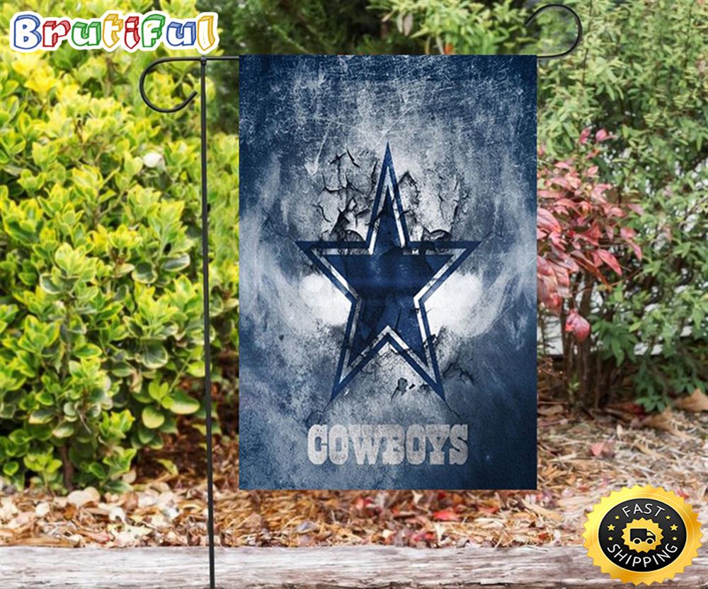 Nfl Garden Flags Dallas Cowboys Star Crack Wall Double Sided Printing Garden Flag Cowboys Garden Flags 1 d6an4h